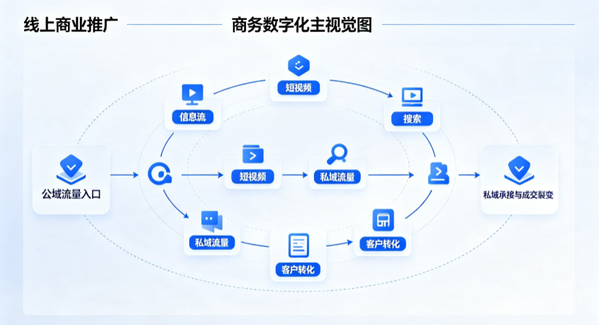 田东县线上商业推广怎么做？全域流量闭环搭建与低成本转化实战指南
